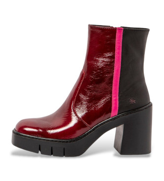 Art Lederstiefeletten 1974 burgundy