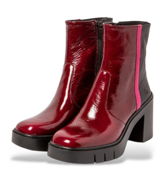 Art Leather ankle boots 1974 burgundy