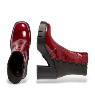 Art Lederstiefeletten 1974 burgundy