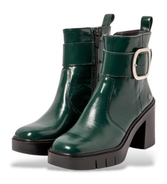 Art Bottines en cuir 1979 vert