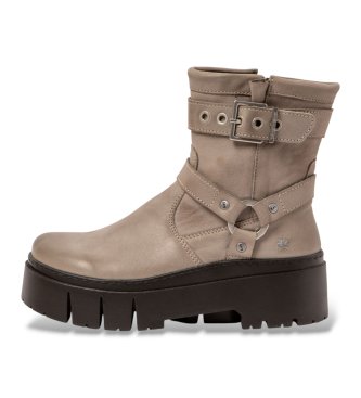 Art Botins de Couro 1767 castanho