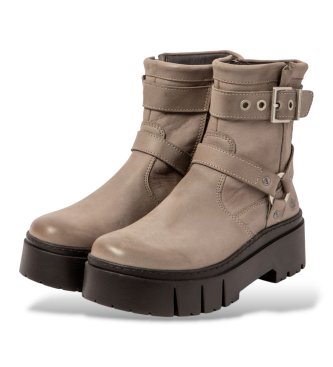 Art Botins de Couro 1767 castanho