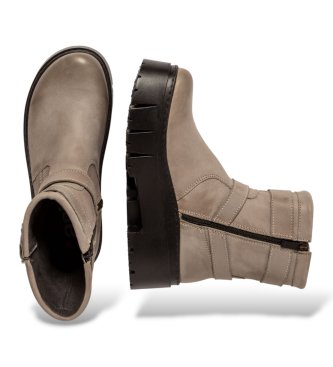 Art Botins de Couro 1767 castanho