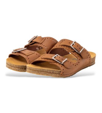 Art Sandalias 0127 de piel Roma marr�n