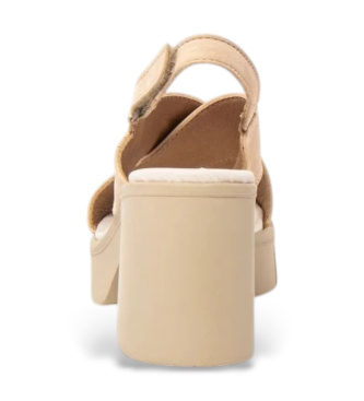 Art Sandalias de Piel 1990 Eivissa beige