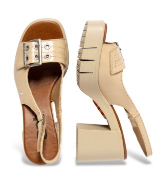 Art Sandalias 1994 de piel dorado