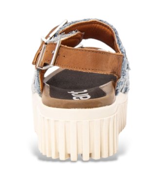 Art Sandalias Brighton de piel azul