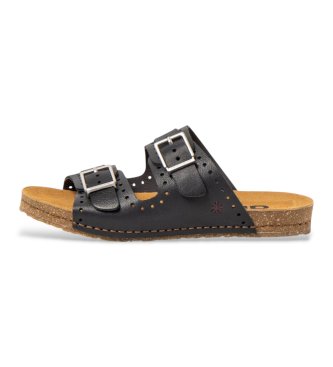 Art Sandalias de Piel 0127 Creta negro