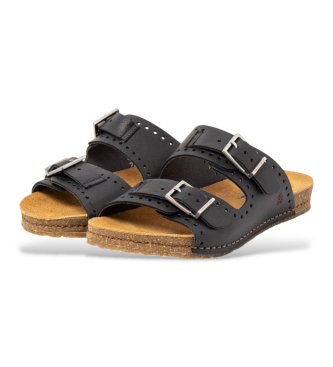 Art Sandalias de Piel 0127 Creta negro