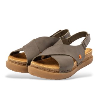 Art Ledersandalen 1710S Rhodos braun gr�nlich braun