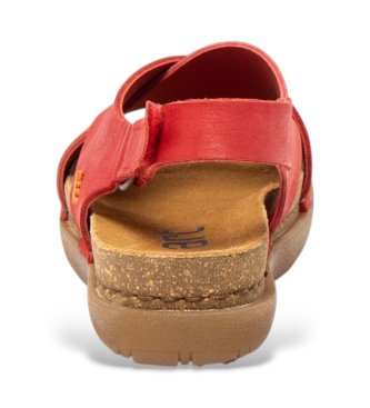 Art Leather Sandals 1710S Rhodes red