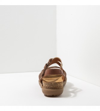 Art Leren sandalen 1714 Multi Rhodes bruin, beige
