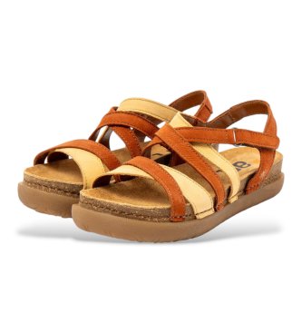 Art Leather Sandals 1714 Rhodes orange, yellow