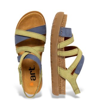 Art Leather Sandals 1714 Rhodes green