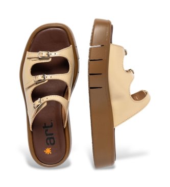 Art L�dersandaler 1847 Malaga beige