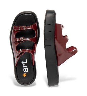 Art Usnjene sandale 1847 Malaga bordeaux