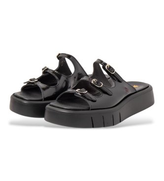 Art 1847 Malaga usnjene sandale črne barve