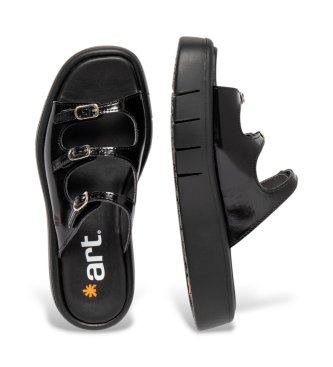 Art 1847 Malaga usnjene sandale črne barve