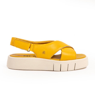 Art Usnjene sandale 1855 Malaga yellow
