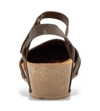 Art Leather Sandals 1931 I Live Brown greenish brown