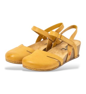 Art Skórzane sandały 1931 Roma żółte
