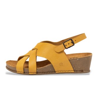 Art Sandales en cuir 1934 I Live yellow