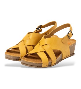Art Sandales en cuir 1934 I Live yellow