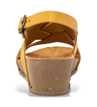 Art Sandales en cuir 1934 I Live yellow