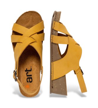 Art Sandales en cuir 1934 I Live yellow