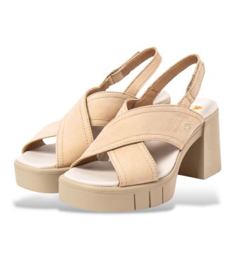 Art Sandalias de Piel 1990 Eivissa beige