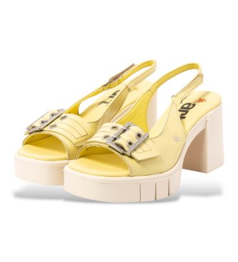 Art Leren sandalen 1994 Eivissa geel