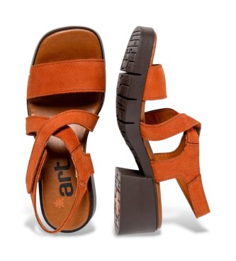 Art Sandalias de piel 2062 Varsovia naranja