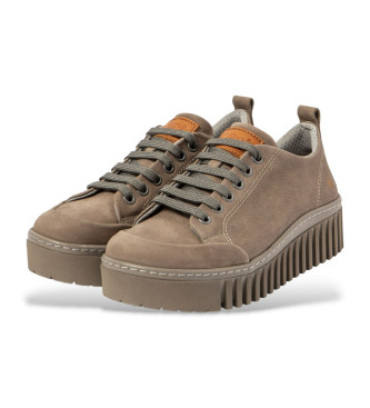 Art Sneakers Brighton in pelle color talpa