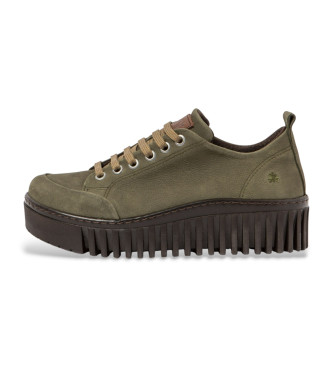 Art Brighton green leather shoes