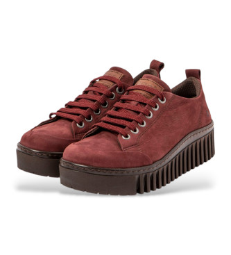 Art Leather trainers 1535 burgundy