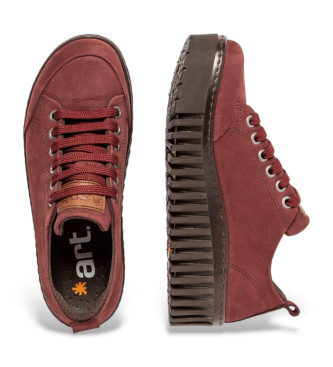 Art Leather trainers 1535 burgundy