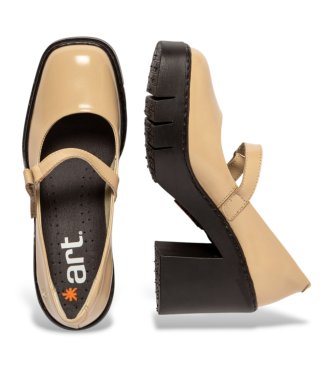 Art Zapatos de piel 1977 dorado