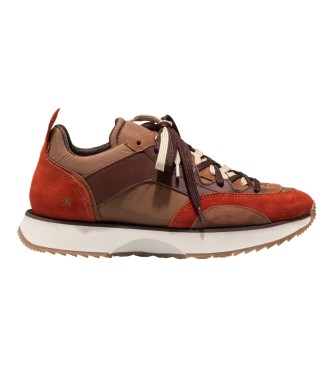 Art Turin brown leather trainers