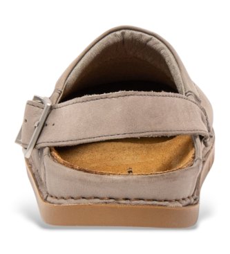 Art Zuecos de piel Roma Cinder gris