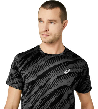 Asics T shirt Core con stampa all over nera Esdemarca Store moda calzature e accessori migliori marche di scarpe e scarpe firmate