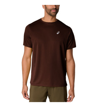 Asics Core SS T-shirt maroon brown