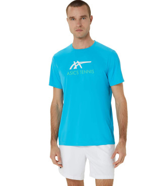 Asics Court Grafik-T-Shirt blau