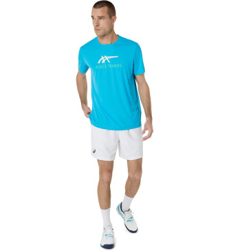 Asics Court Grafik-T-Shirt blau