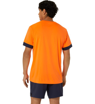 Asics T-shirt arancione Court Ss