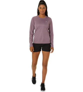 Asics Langrmeliges Core-T-Shirt in Flieder