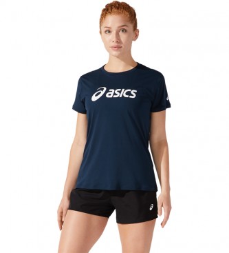 Asics T-Shirt de manga curta da Marinha