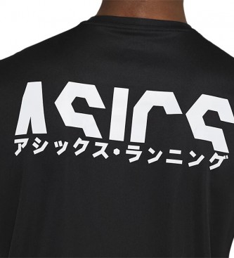Asics Camiseta Katakana Manga Corta negro
