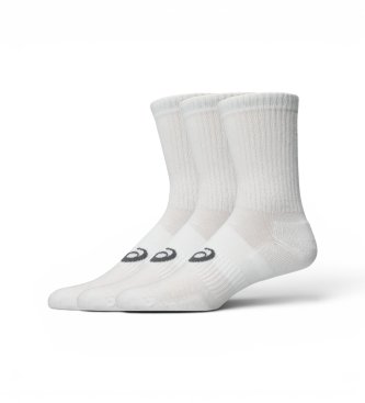 Asics Pack 3 Crew Sokken wit