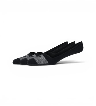 Asics Pack 3 Calcetines Secret negro