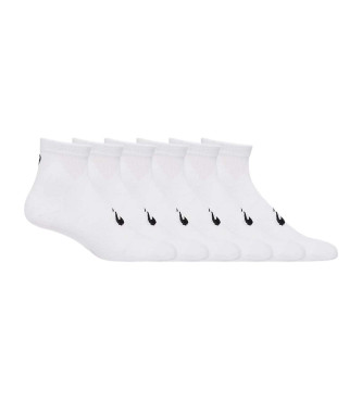 Asics Lot de 6 paires de chaussettes blanches